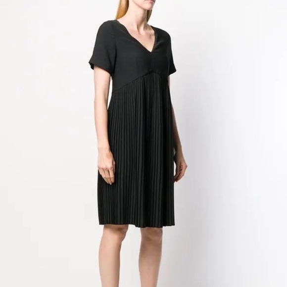 NWT Kenzo Paris Pleated Dress in Black, Women's Size XS / 34 - Picture 2 of 11
